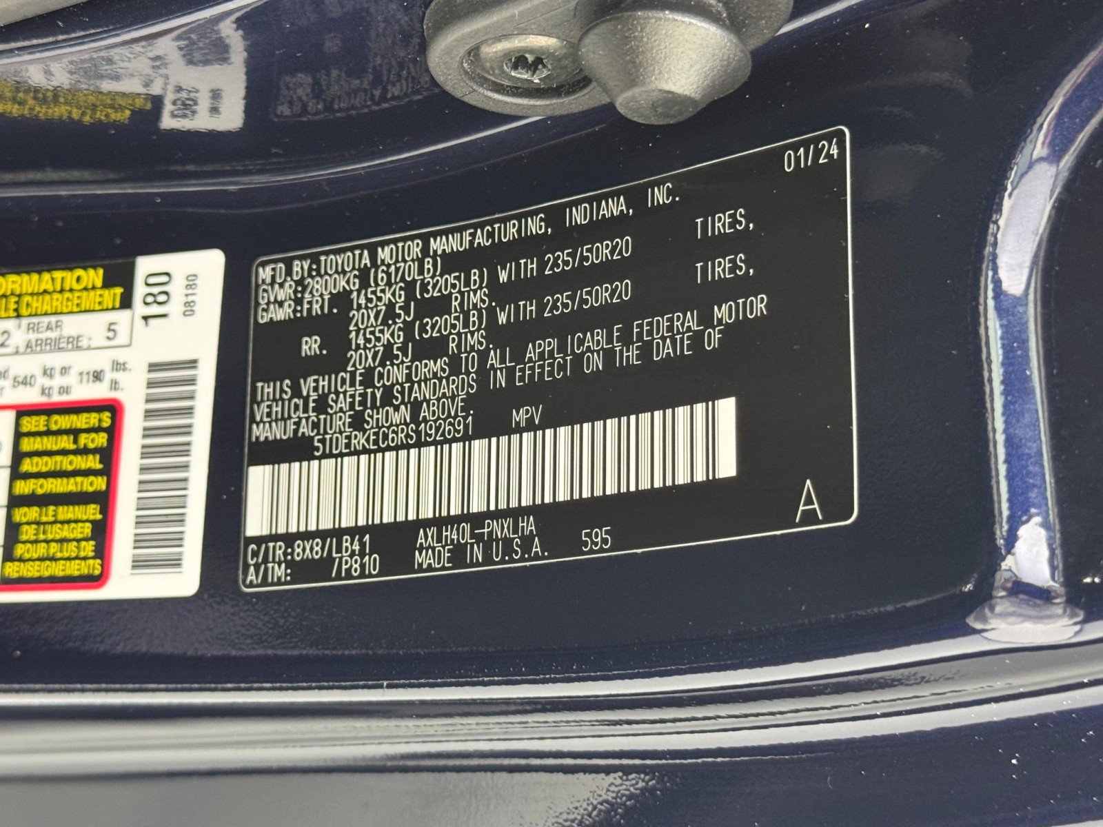 Used 2024 Toyota Sienna Platinum image 49