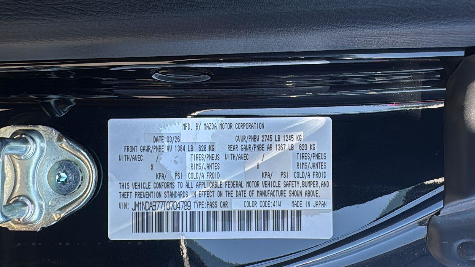 New 2026 MAZDA MX-5 Miata Sport w/ Weather Package RWD image 20