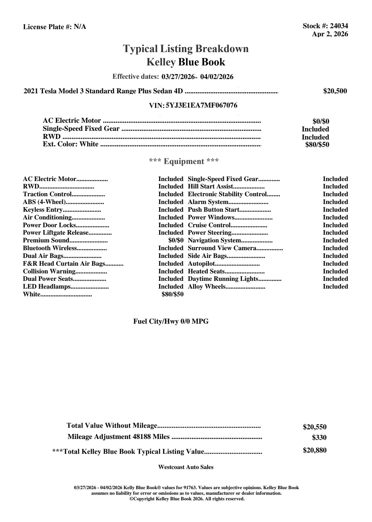 Used 2021 Tesla Model 3 Standard Range Plus image 5