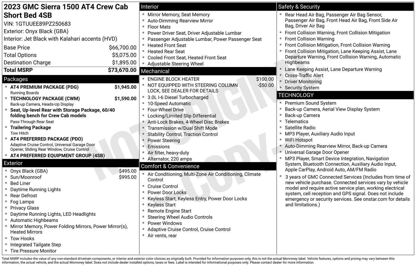 Used 2023 GMC Sierra 1500 AT4 w/ AT4 Premium Package AWD/4WD image 30