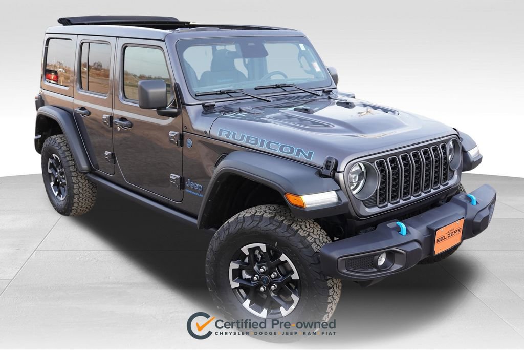Certified 2025 Jeep Wrangler Unlimited Rubicon 4xe w/ Safety Group image 1
