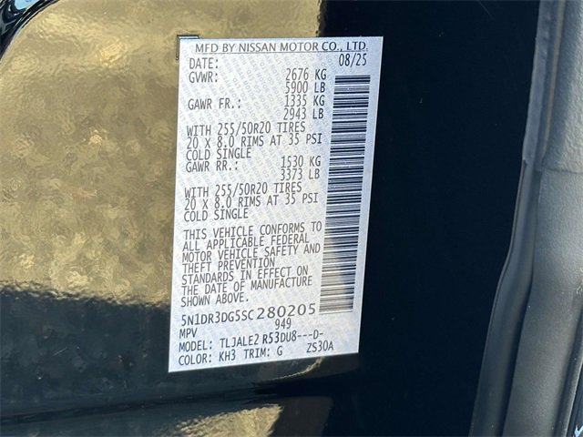 New 2025 Nissan Pathfinder Platinum w/ Cargo Package image 25