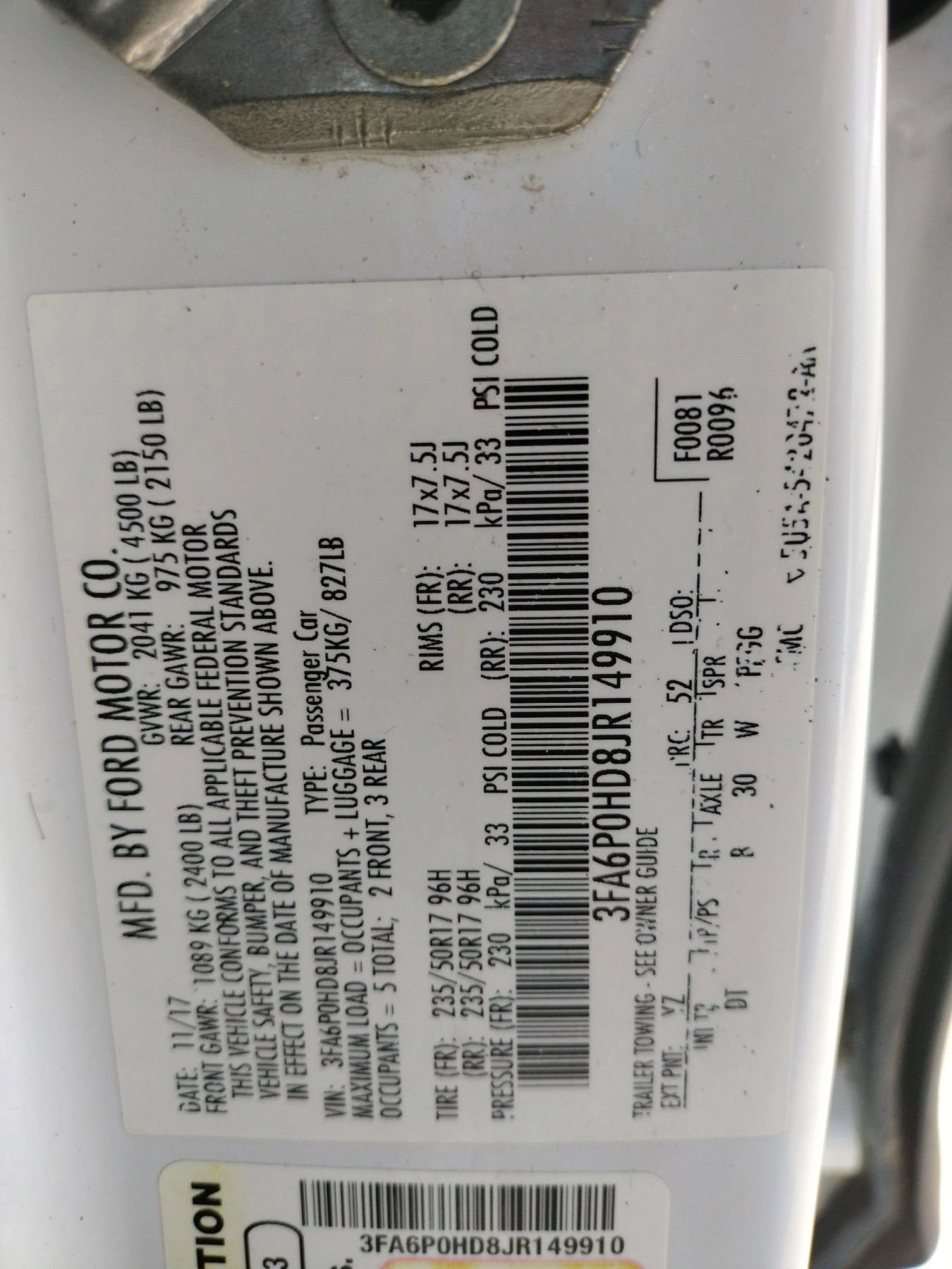 Used 2018 Ford Fusion SE w/ Fusion SE Technology Package image 46