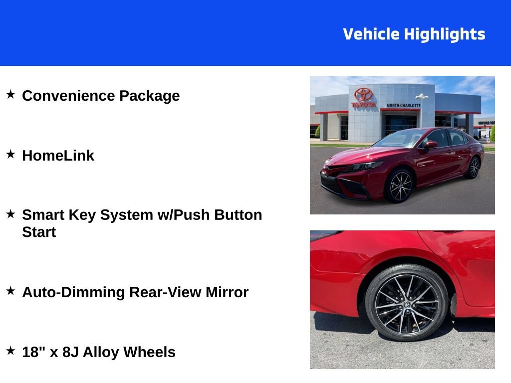 Used 2024 Toyota Camry SE w/ Convenience Package FWD image 4