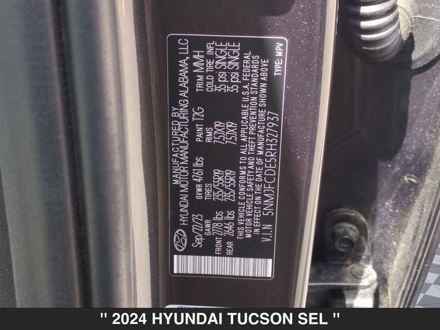Used 2024 Hyundai Tucson SEL w/ Convenience Package AWD/4WD image 36
