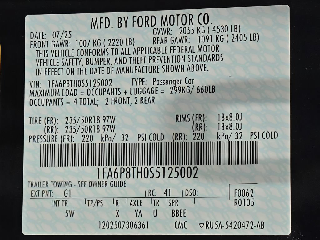 Used 2025 Ford Mustang Premium RWD image 73