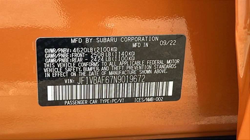 Certified 2022 Subaru WRX Premium image 35