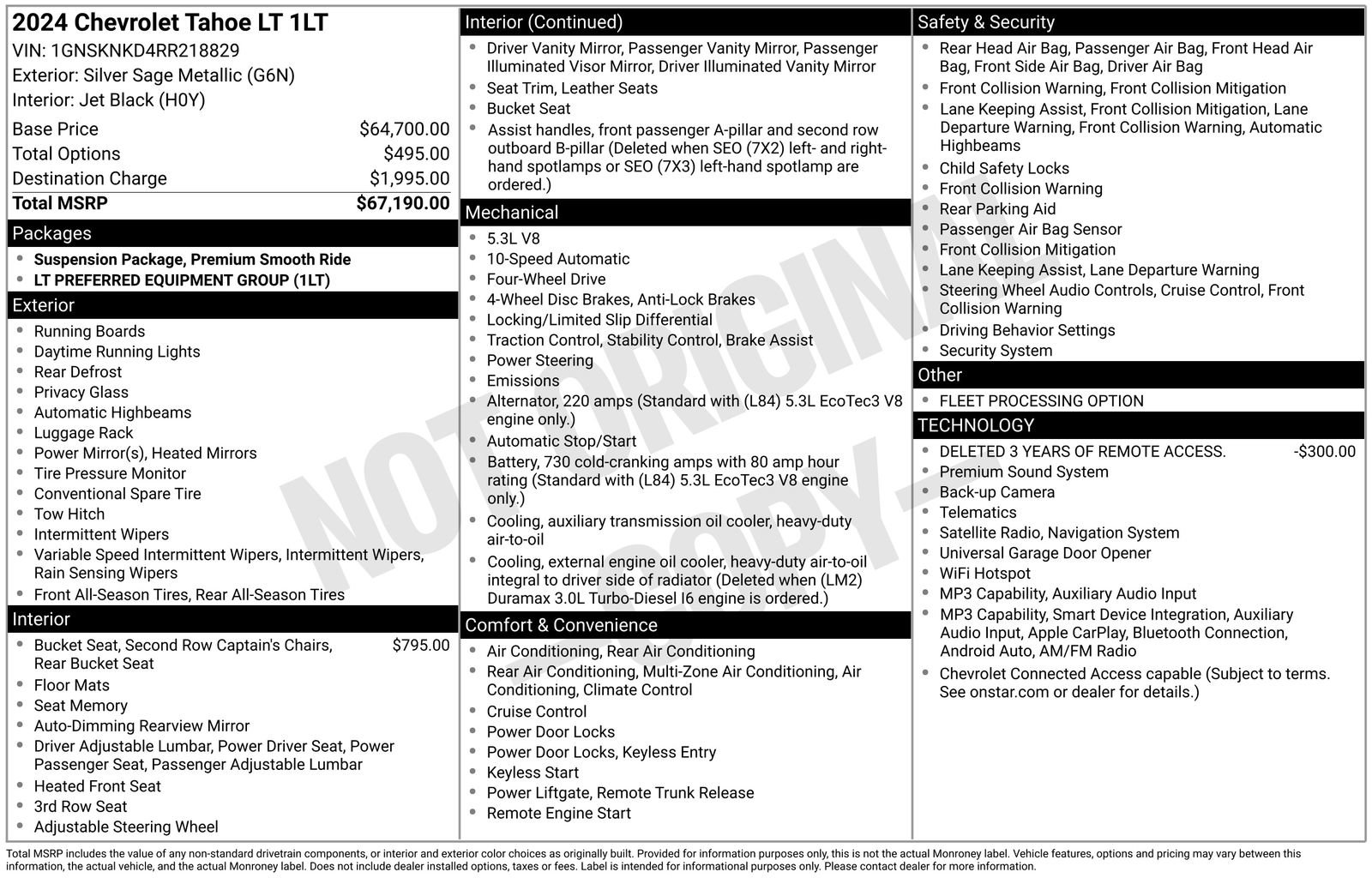 Used 2024 Chevrolet Tahoe LT AWD/4WD image 37