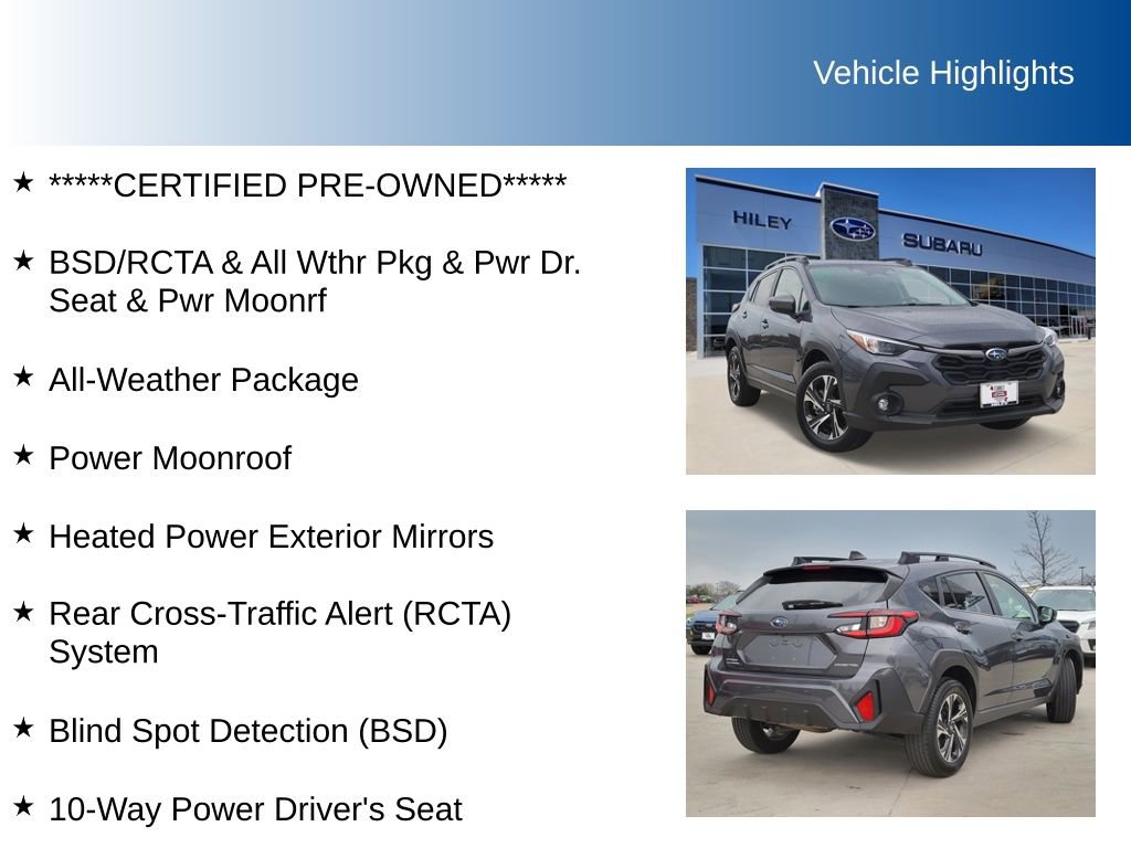 Certified 2025 Subaru Crosstrek 2.0i Premium image 5