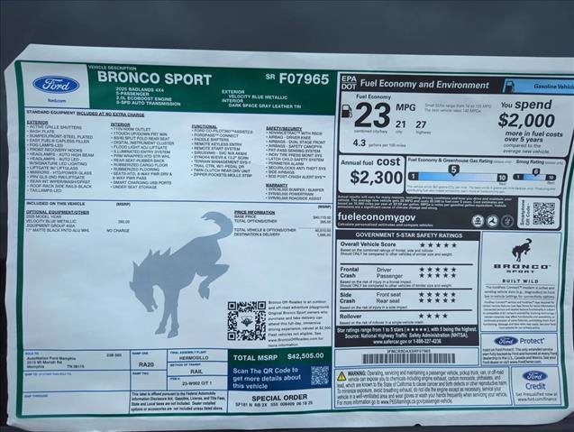 New 2025 Ford Bronco Sport Badlands image 17