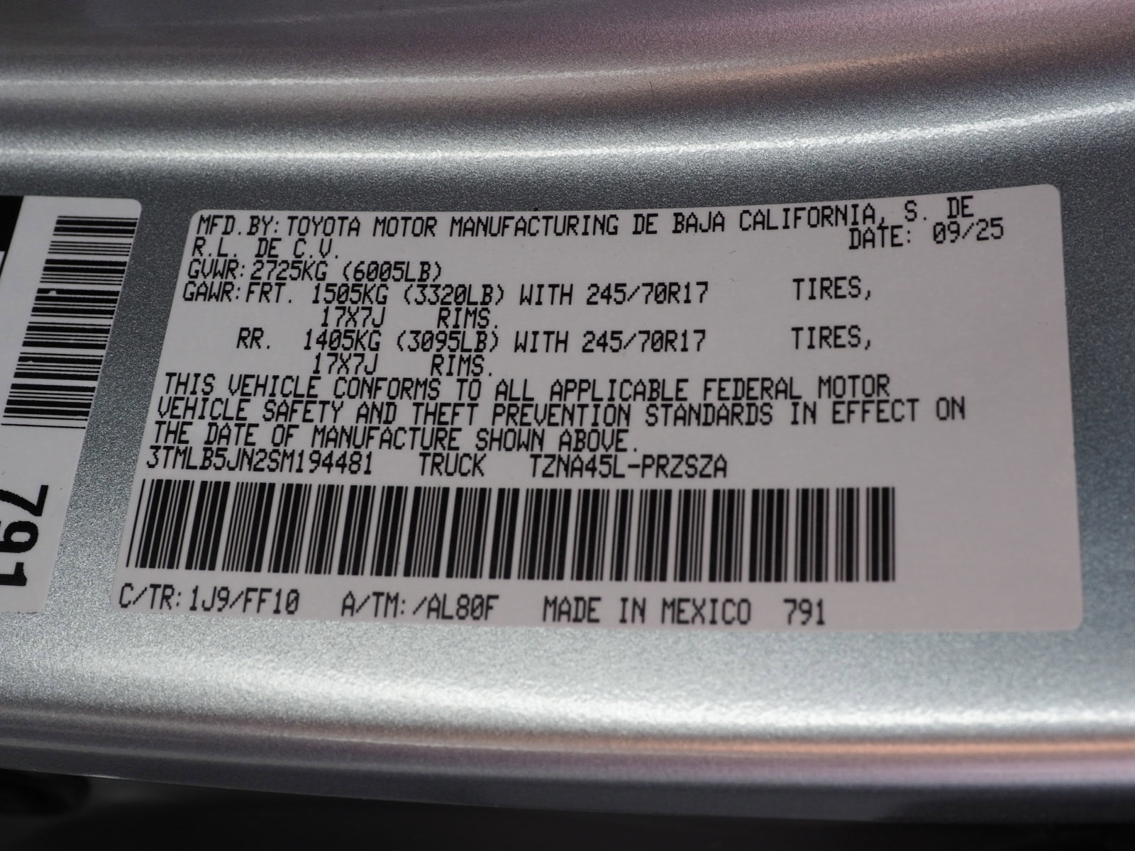 New 2025 Toyota Tacoma SR5 image 21