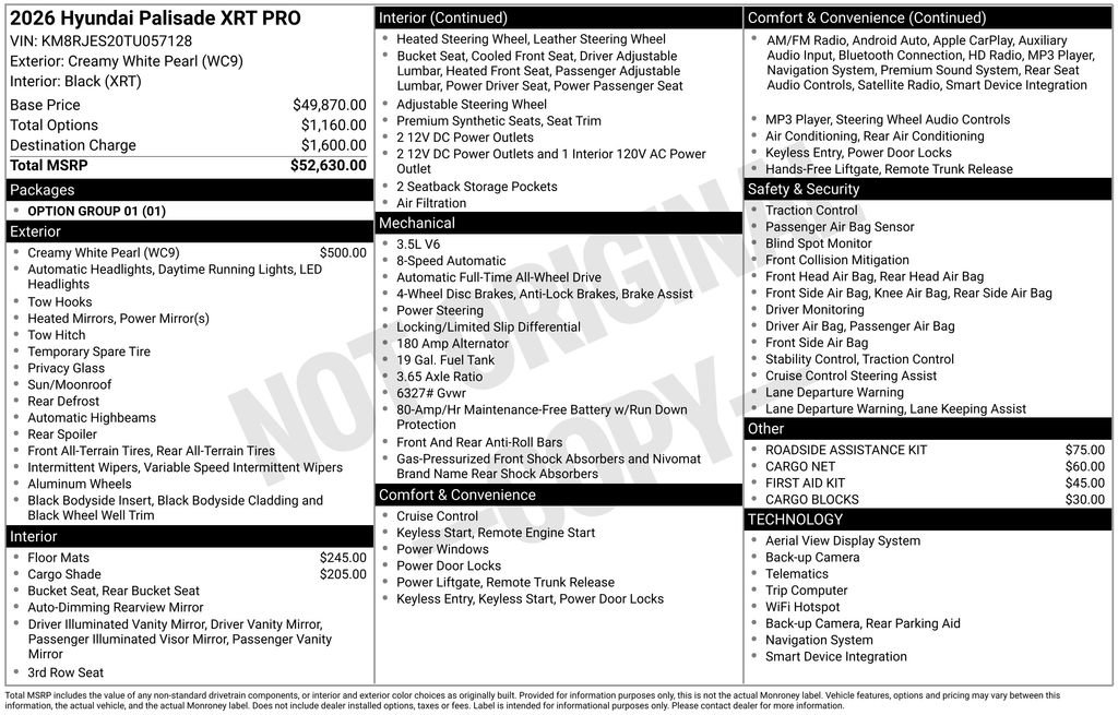 New 2026 Hyundai Palisade XRT Pro AWD/4WD image 4