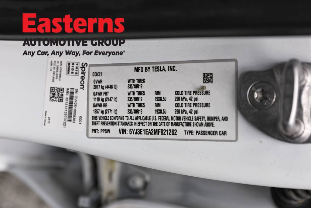 Used 2021 Tesla Model 3 Standard Range Plus RWD image 30