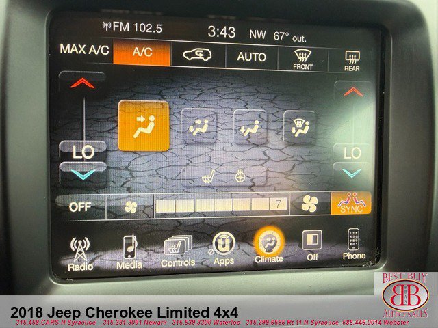 Used 2018 Jeep Cherokee Limited AWD/4WD image 27