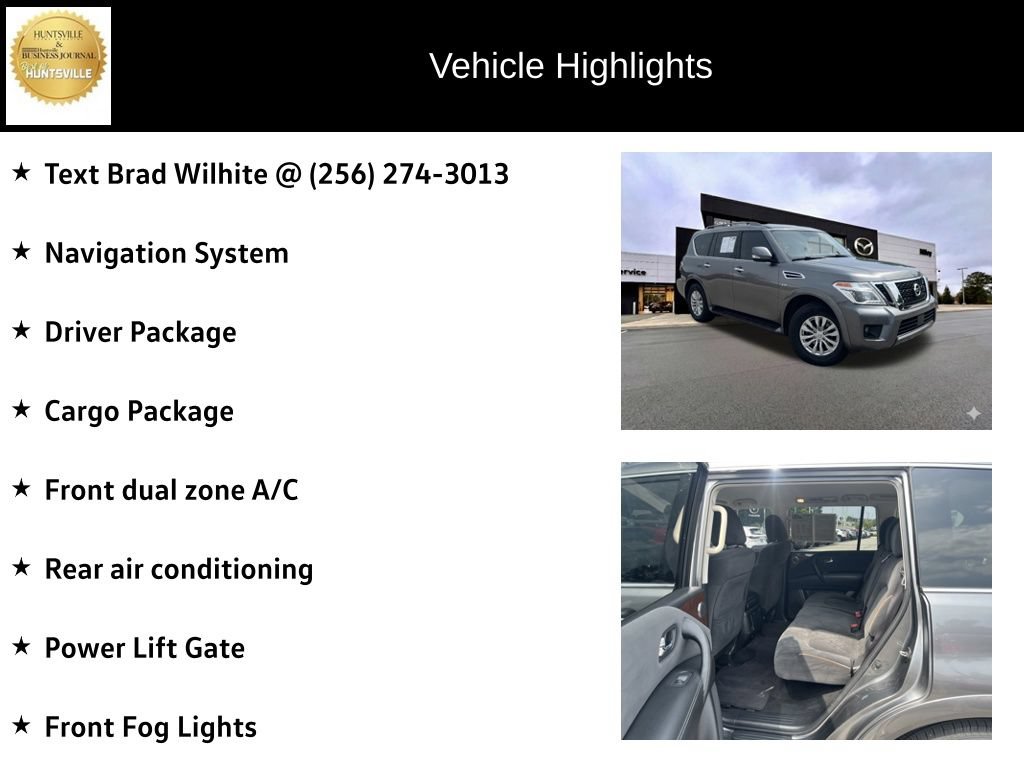 Used 2019 Nissan Armada SV w/ Driver Package RWD image 6