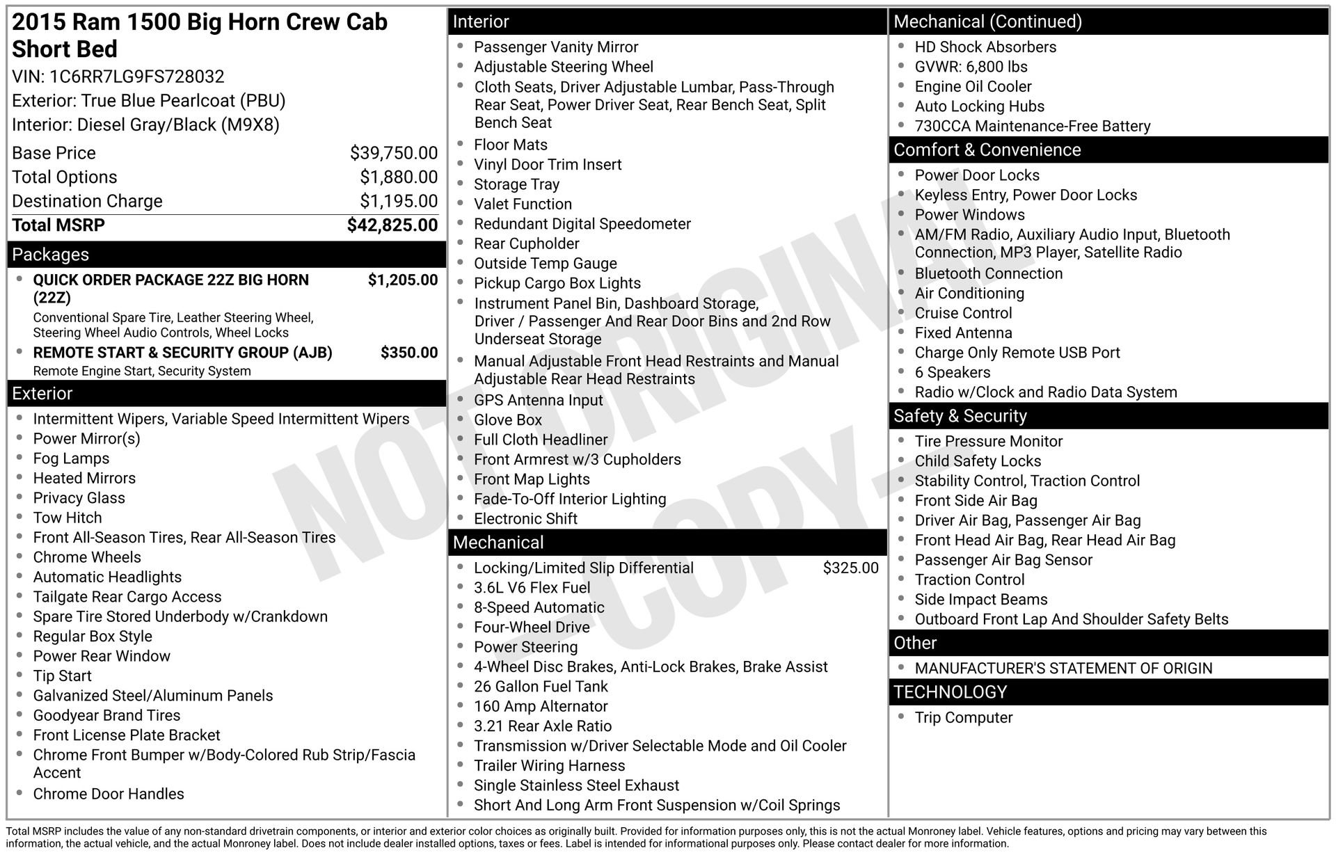 Used 2015 RAM 1500 Big Horn image 5