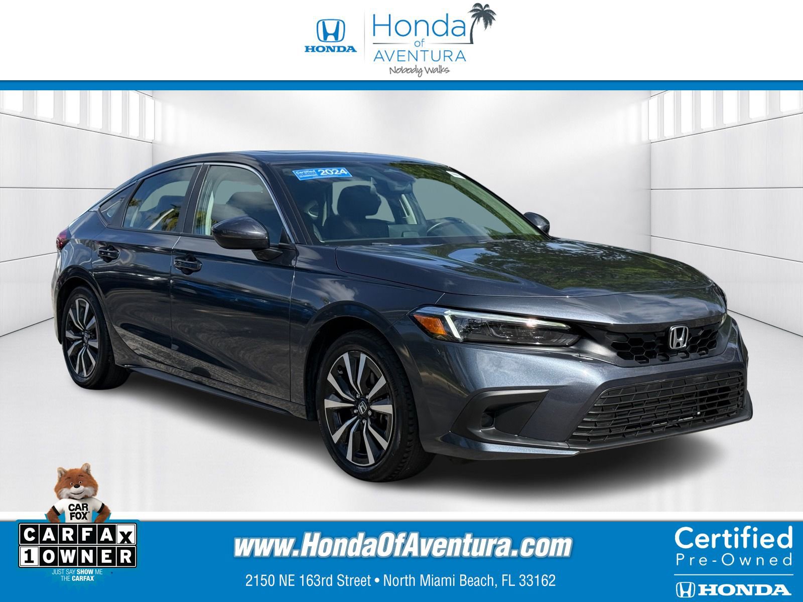 Certified 2024 Honda Civic EX-L image 1