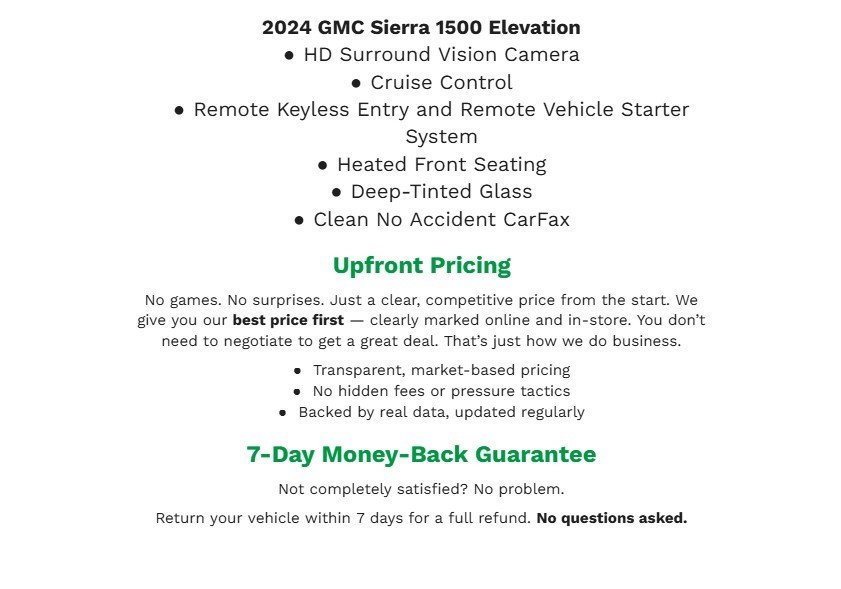 Used 2024 GMC Sierra 1500 Elevation AWD/4WD image 2