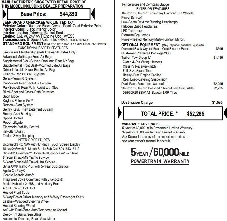 Used 2022 Jeep Grand Cherokee Limited w/ Trailer Tow Group IV image 2