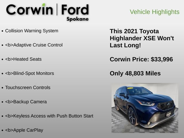 Used 2021 Toyota Highlander XSE image 6