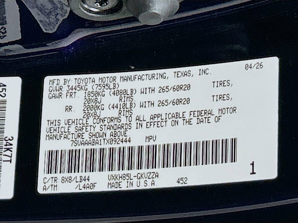New 2026 Toyota Sequoia Capstone AWD/4WD image 31