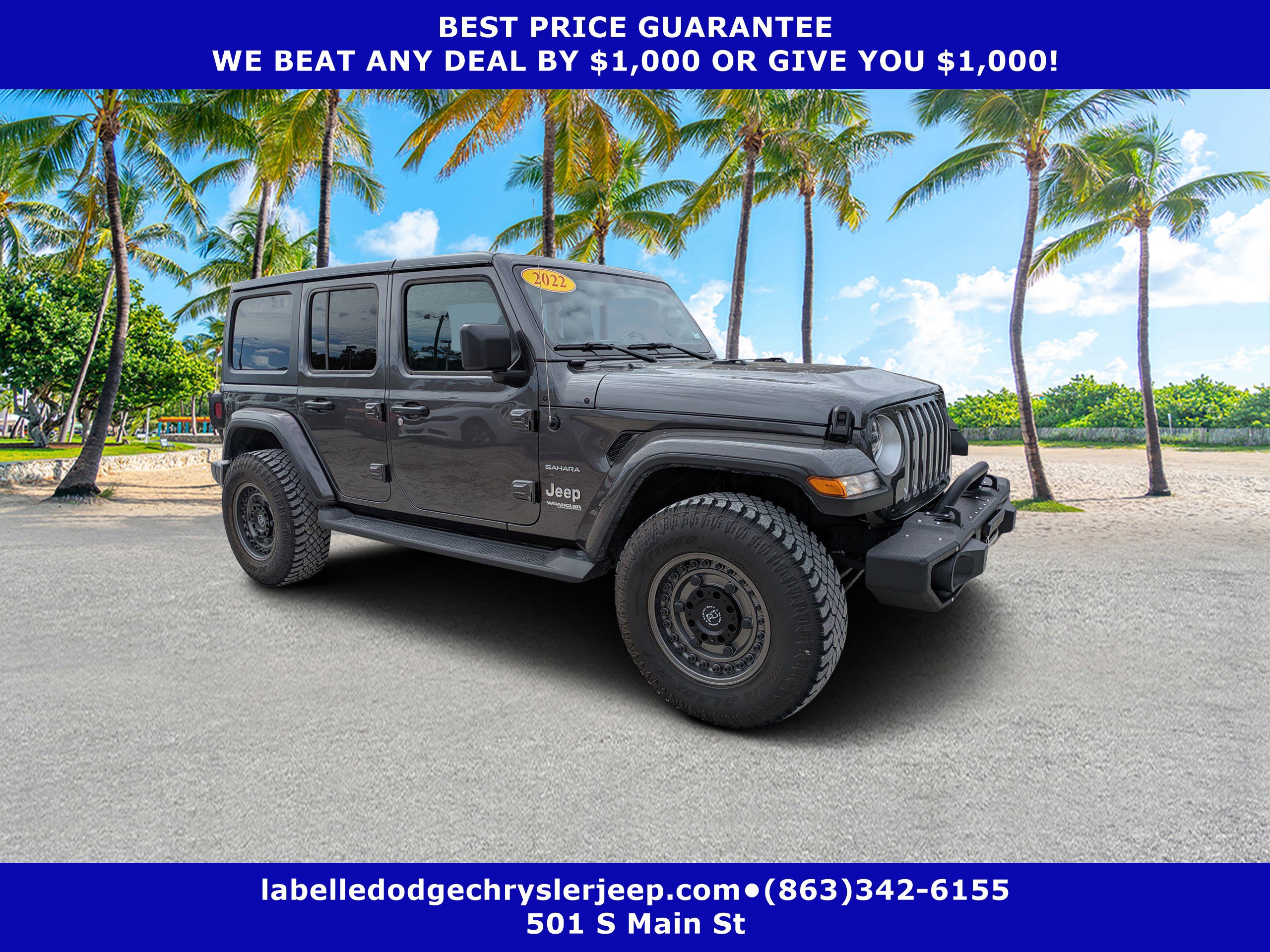 Certified 2022 Jeep Wrangler Unlimited Sahara w/ Dual Top Group image 1