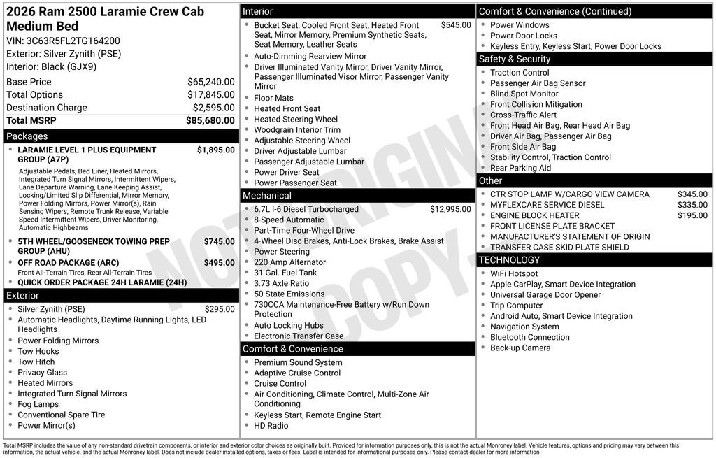 New 2026 RAM 2500 Laramie image 37