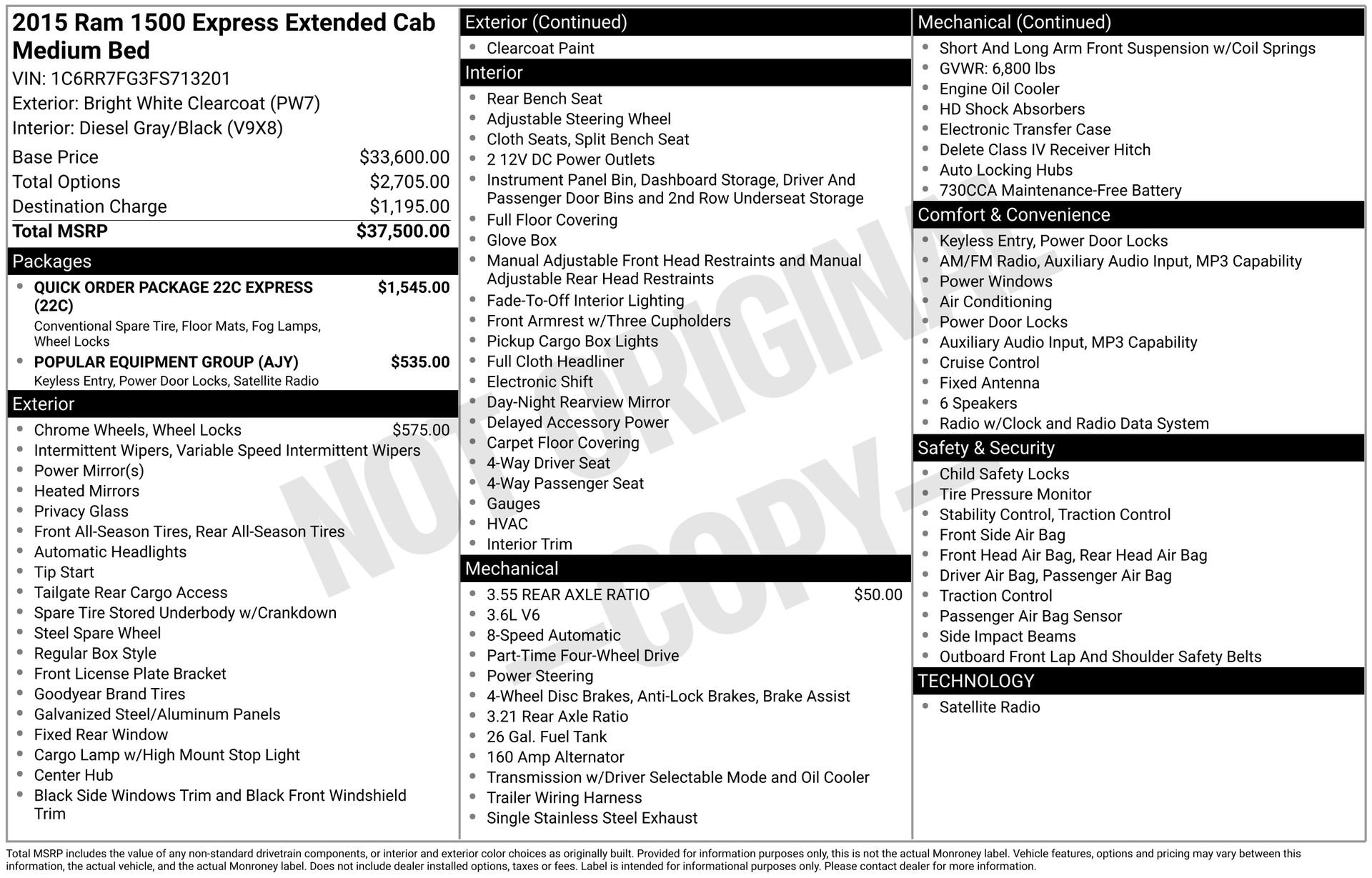 Used 2015 RAM 1500 Express image 4