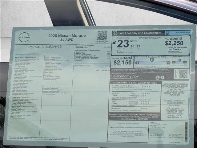 New 2026 Nissan Murano SL image 16