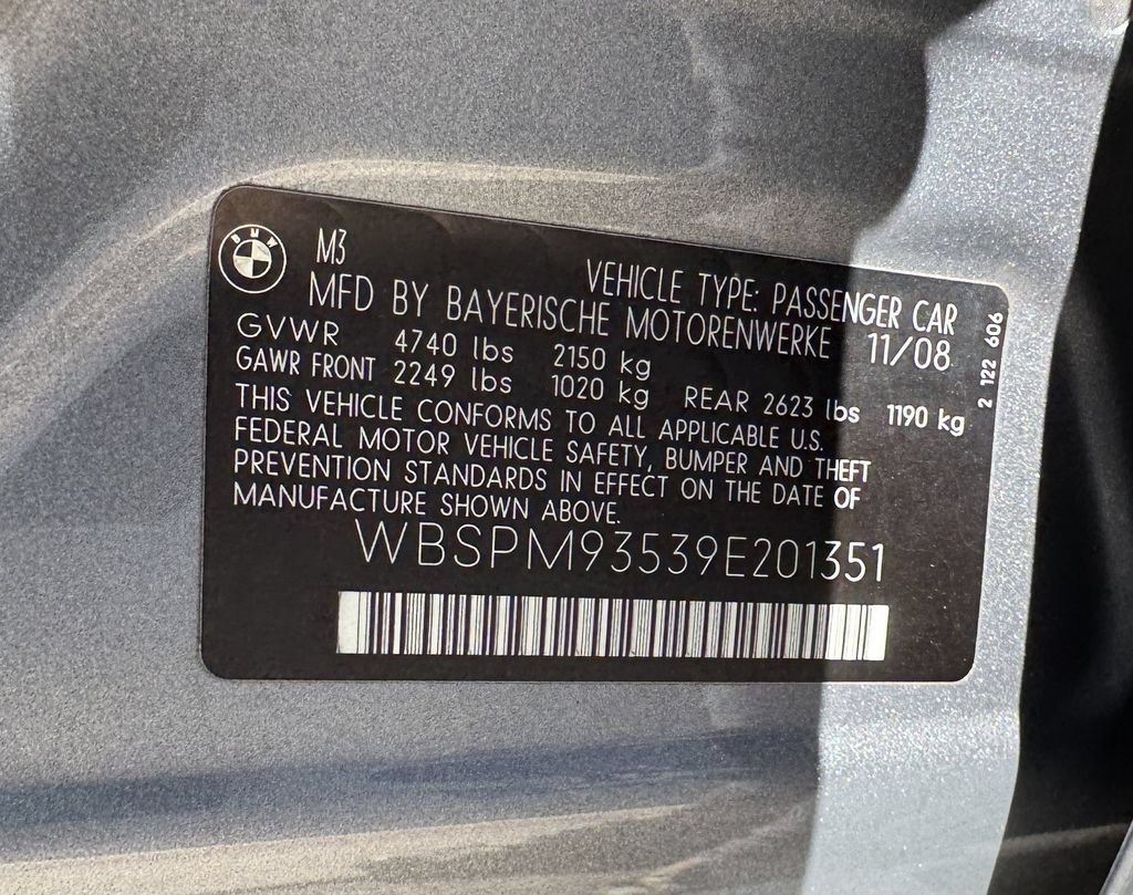 Used 2009 BMW M3 Sedan RWD image 31