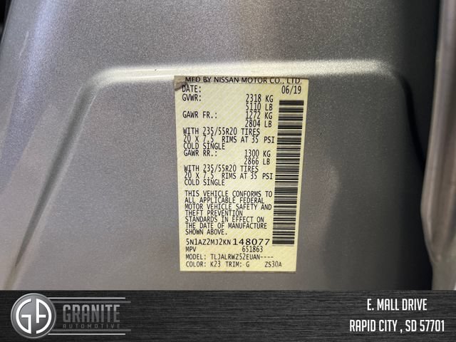 Used 2019 Nissan Murano SL FWD image 30