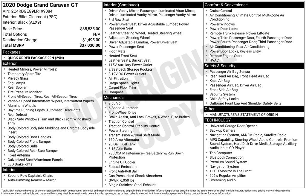 Used 2020 Dodge Grand Caravan GT FWD image 5