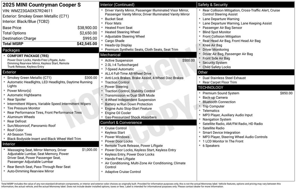 Used 2025 MINI Cooper Countryman S