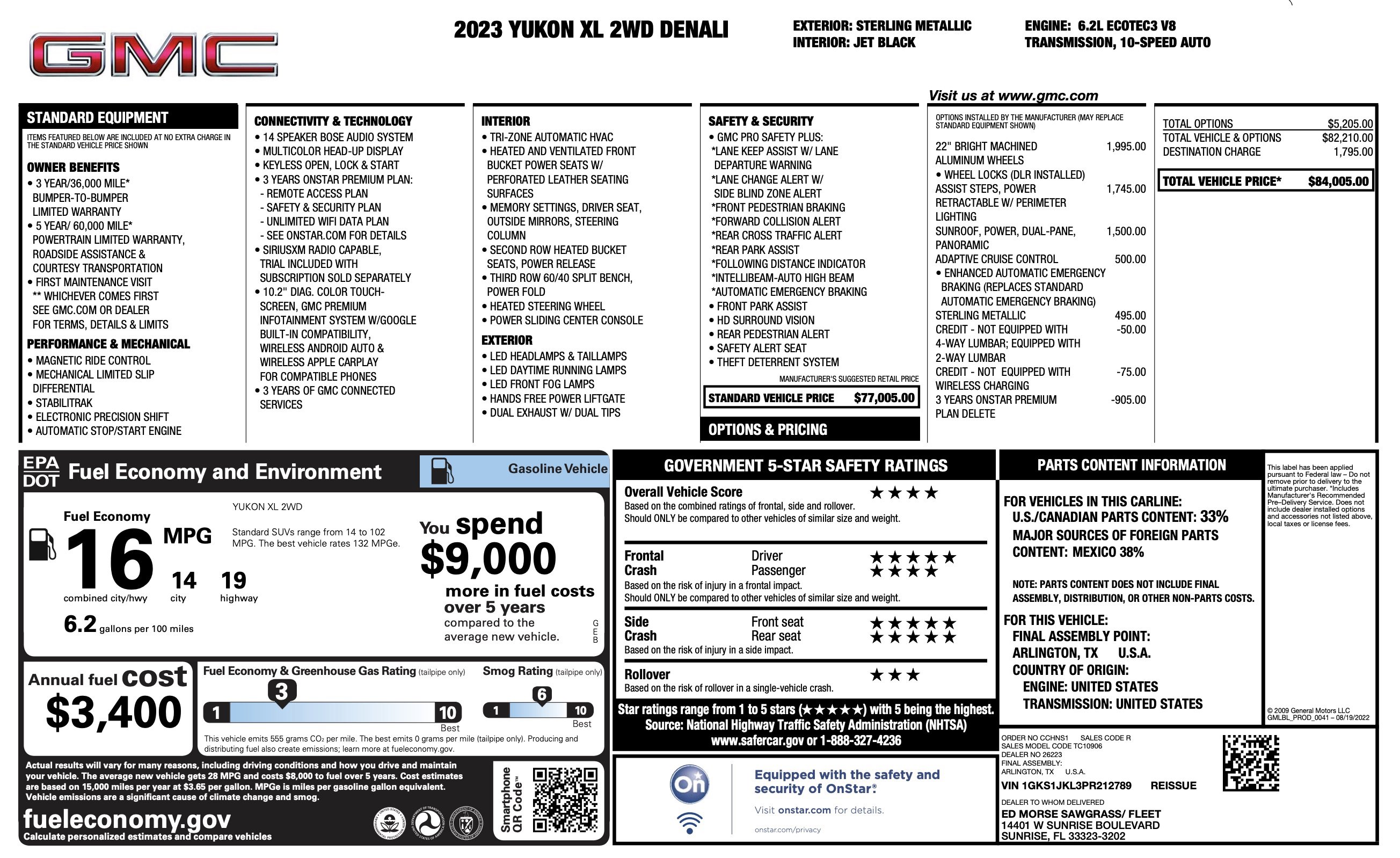Used 2023 GMC Yukon XL Denali RWD image 4