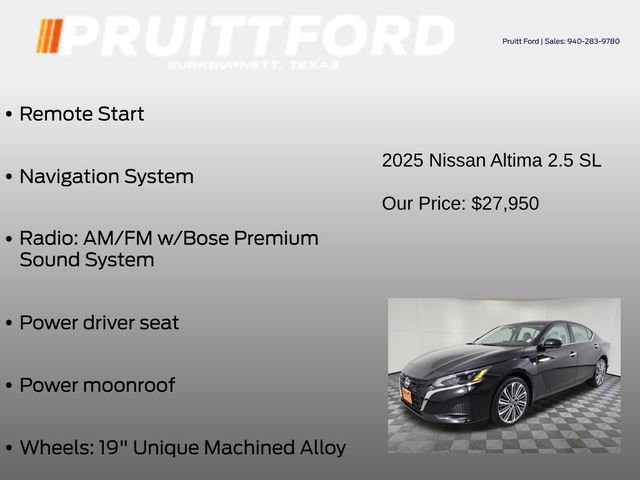 Used 2025 Nissan Altima 2.5 SL AWD/4WD image 13