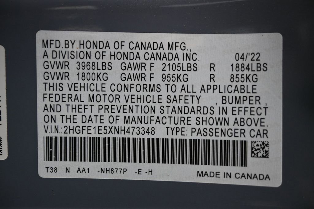 Used 2022 Honda Civic Si image 43