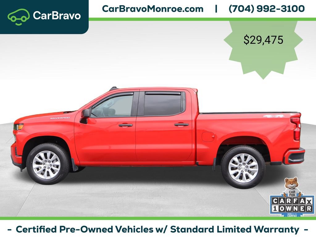 Certified 2020 Chevrolet Silverado 1500 Custom w/ Custom Value Package AWD/4WD image 4