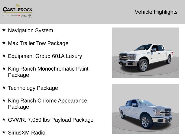 Used 2020 Ford F150 King Ranch w/ Equipment Group 601A Luxury AWD/4WD image 2