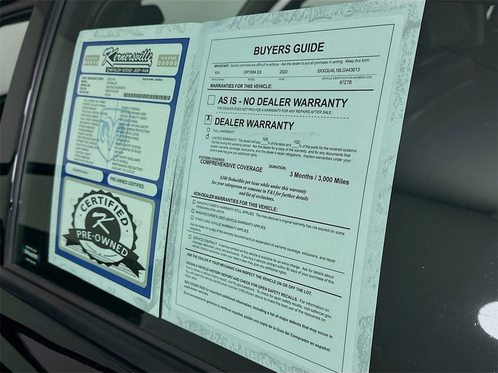 Used 2020 Kia Optima Premium image 35