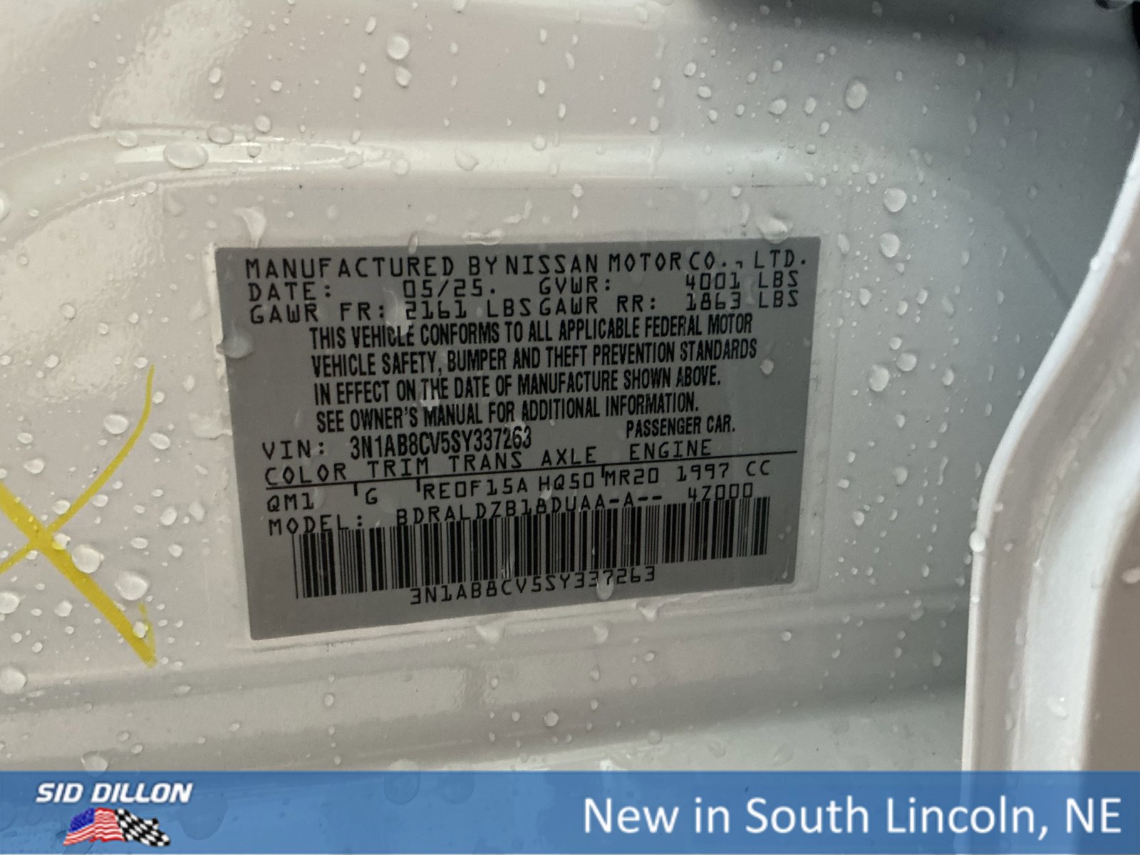 New 2025 Nissan Sentra SV w/ All-Weather Package image 12