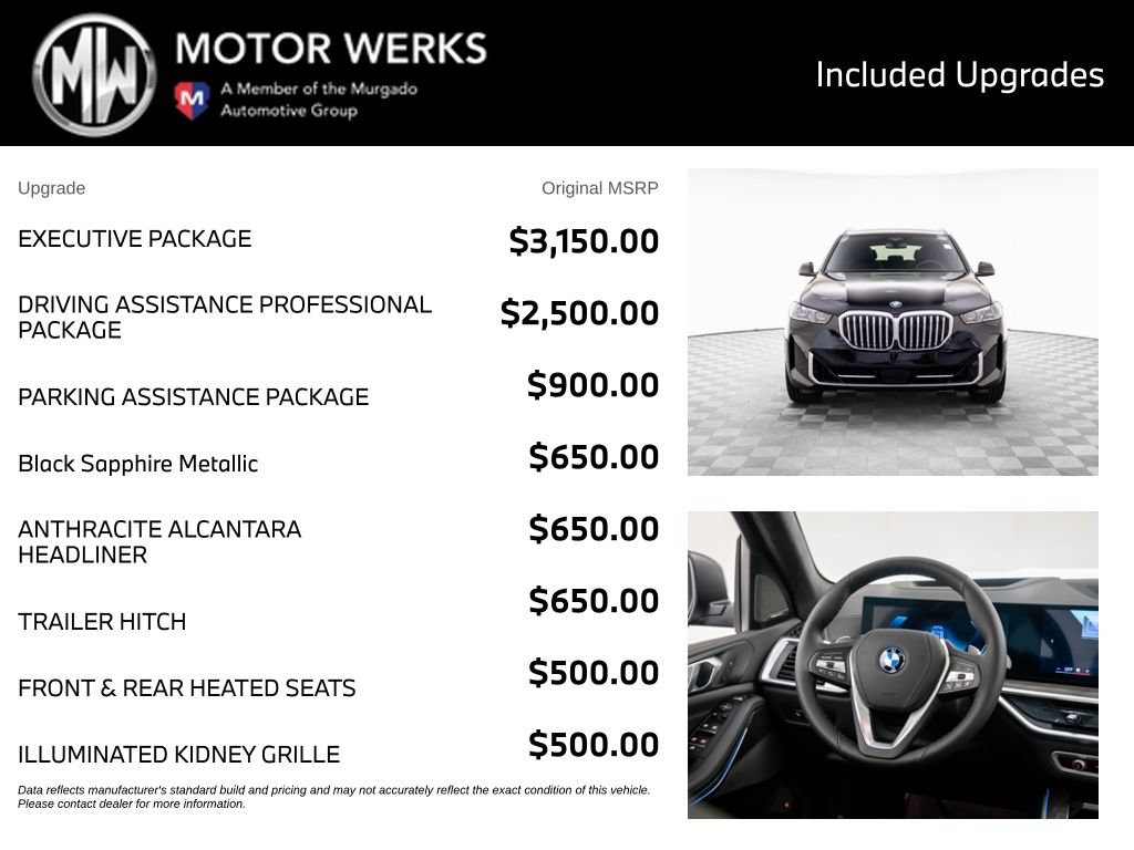 Used 2026 BMW X5 xDrive50e w/ Executive Package AWD/4WD image 4