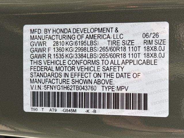 Used 2026 Honda Pilot TrailSport image 19