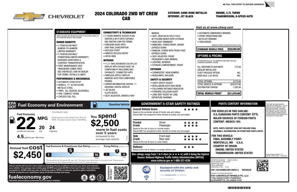 Used 2024 Chevrolet Colorado W/T image 4