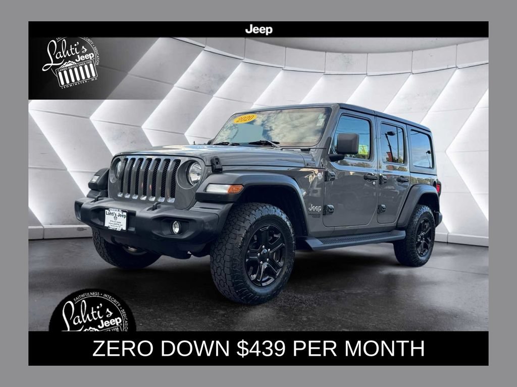 Certified 2020 Jeep Wrangler Unlimited Sport S AWD/4WD image 1