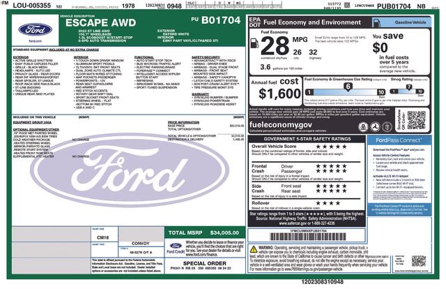 Used 2023 Ford Escape ST-Line image 39