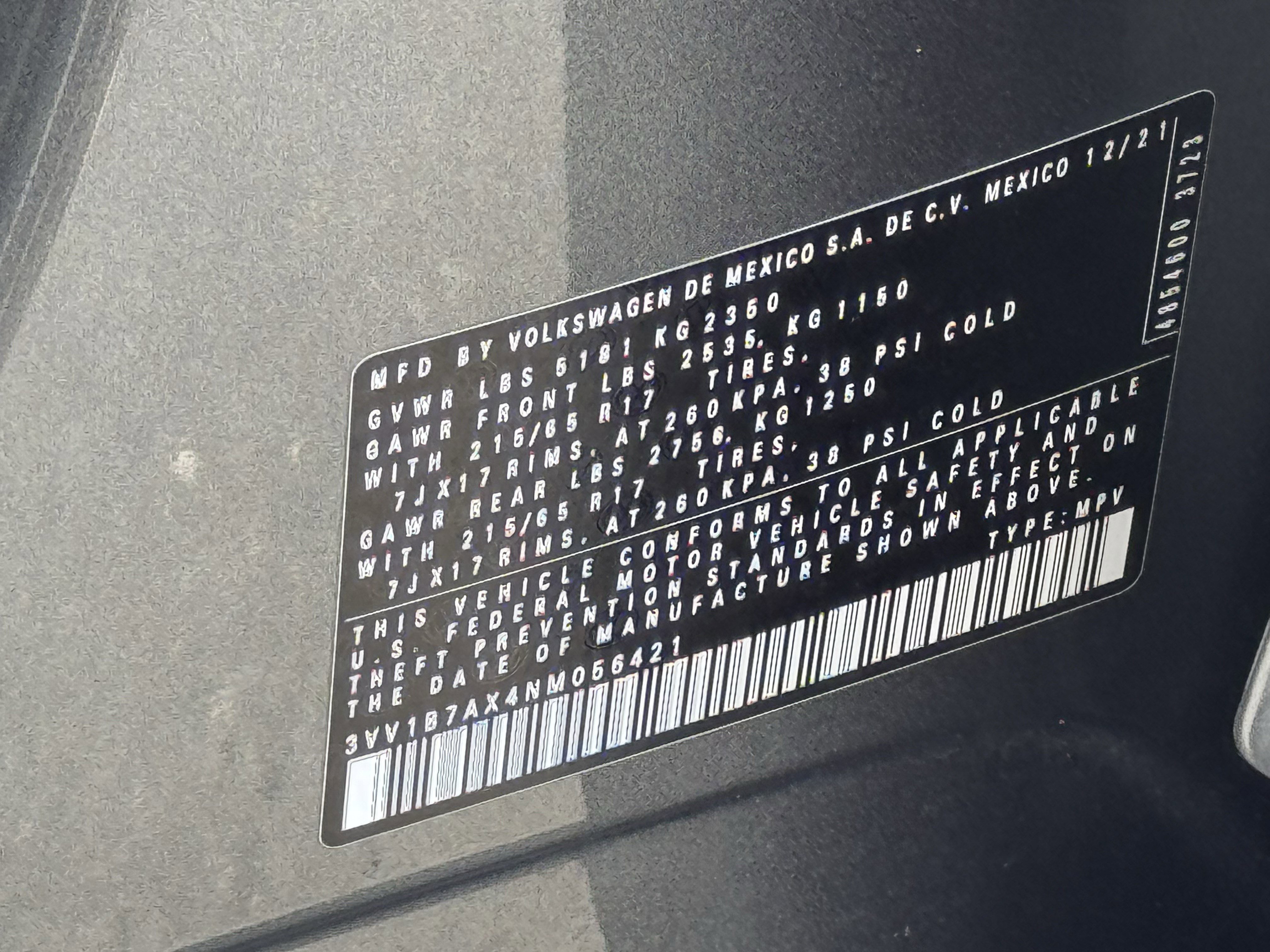 Used 2022 Volkswagen Tiguan S FWD image 38