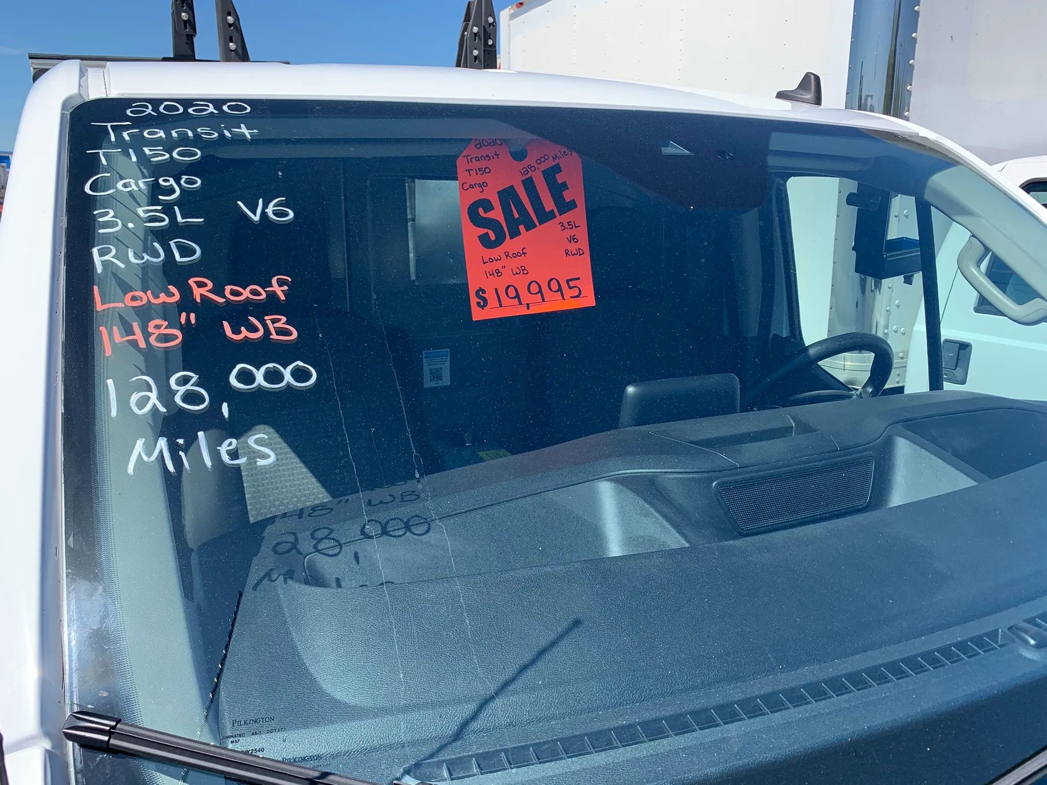 Used 2020 Ford Transit 150 Low Roof w/ Upfitter Package RWD image 3
