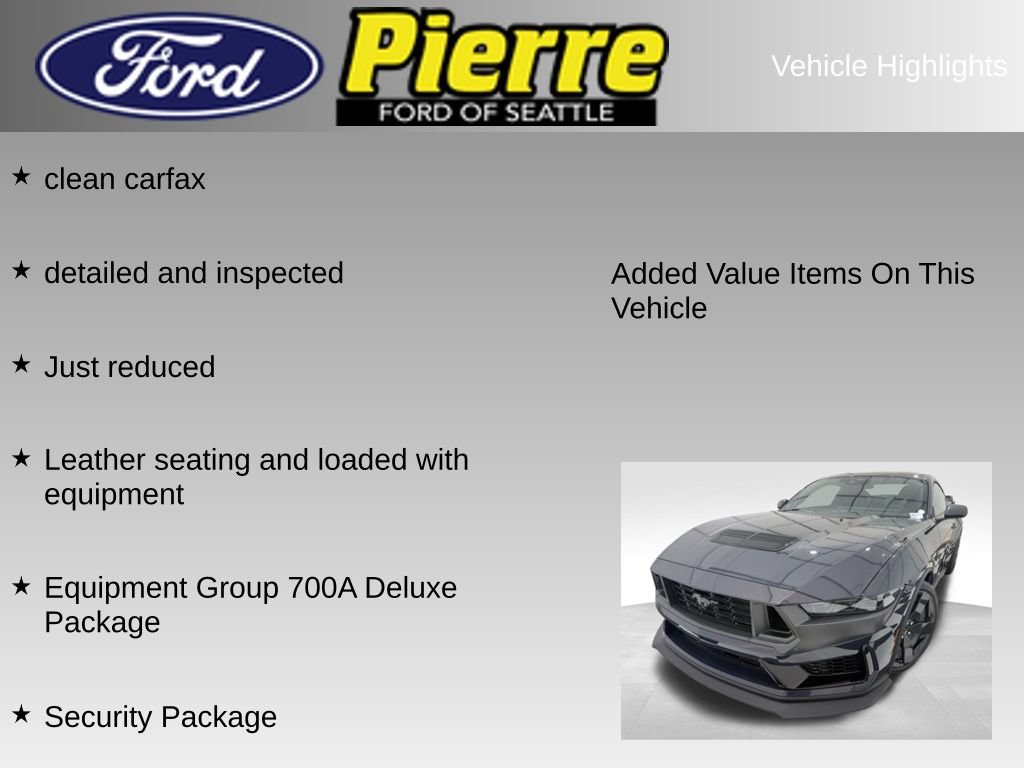 Used 2024 Ford Mustang Dark Horse w/ Dark Horse Handlin Package RWD image 11