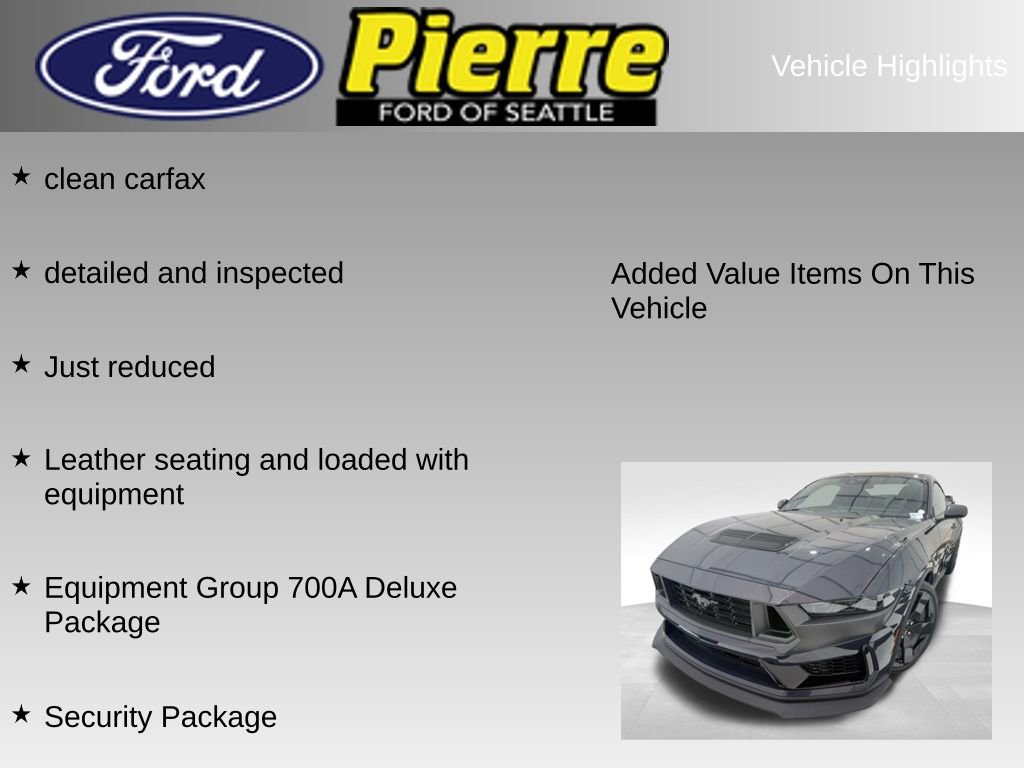 Used 2024 Ford Mustang Dark Horse w/ Dark Horse Handlin Package RWD image 11