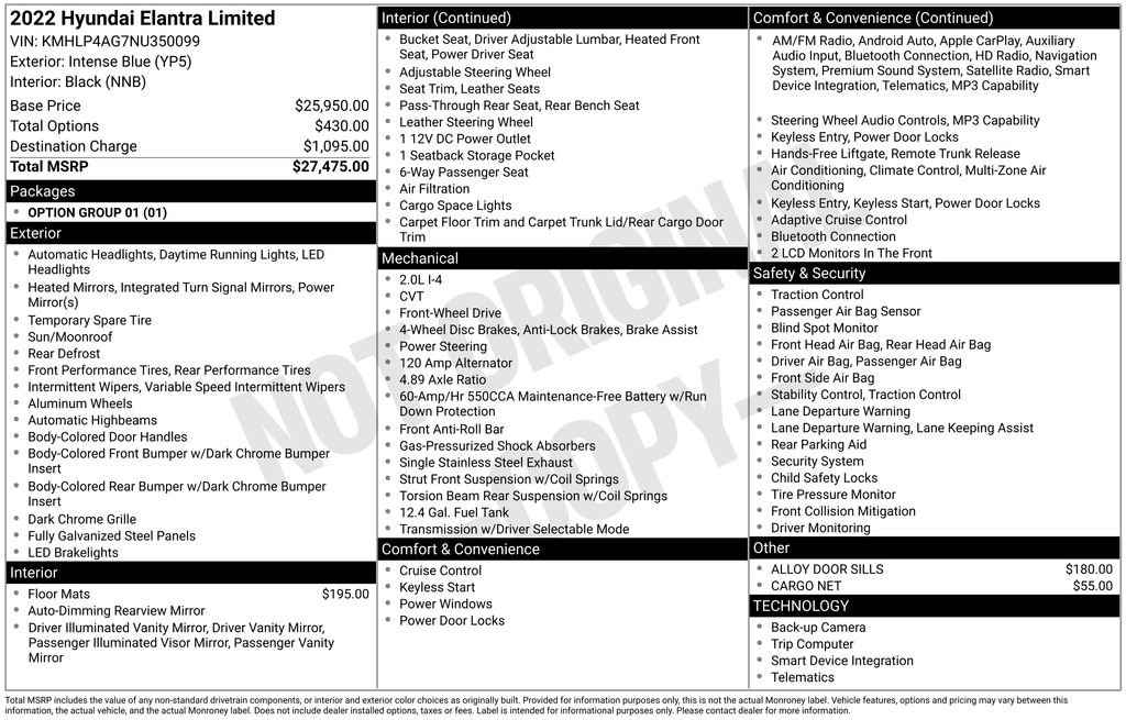 Used 2022 Hyundai Elantra Limited FWD image 2